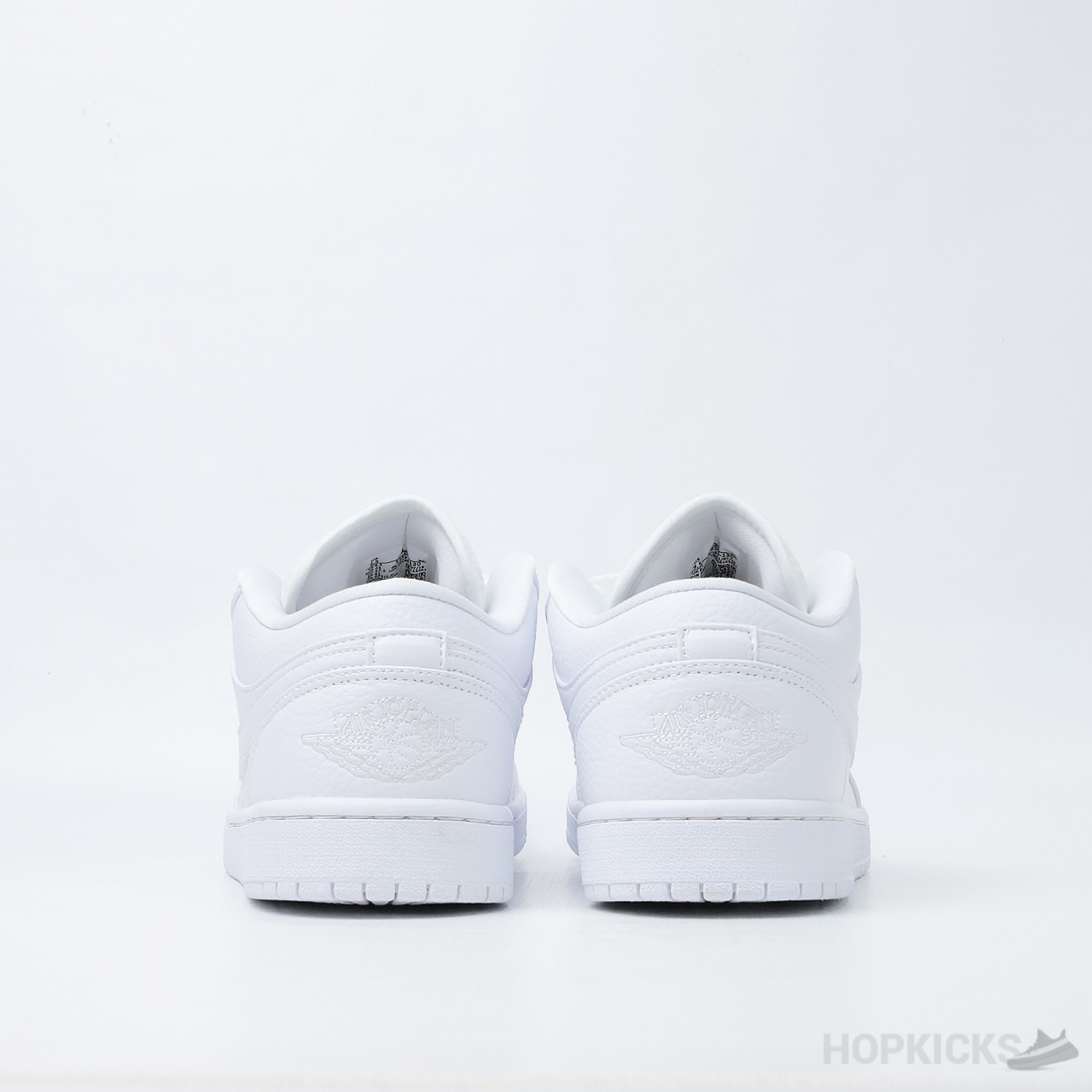 triple white tumbled leather
